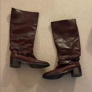 J. Crew Dark Brown Heeled Boots